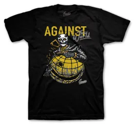 Retro 1 Black Gold Against the World Shirt
