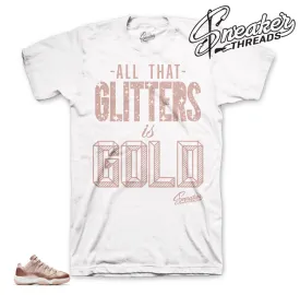 Retro 11 Rose Gold Glitters Shirt