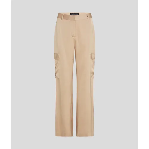 SATIN CARGO PANTS