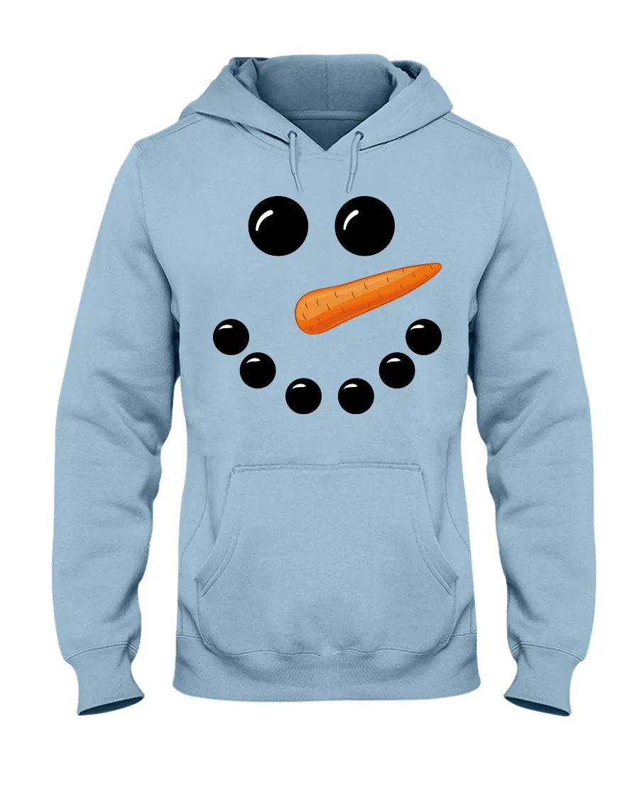 Snowman Face Hoodie