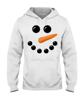 Snowman Face Hoodie