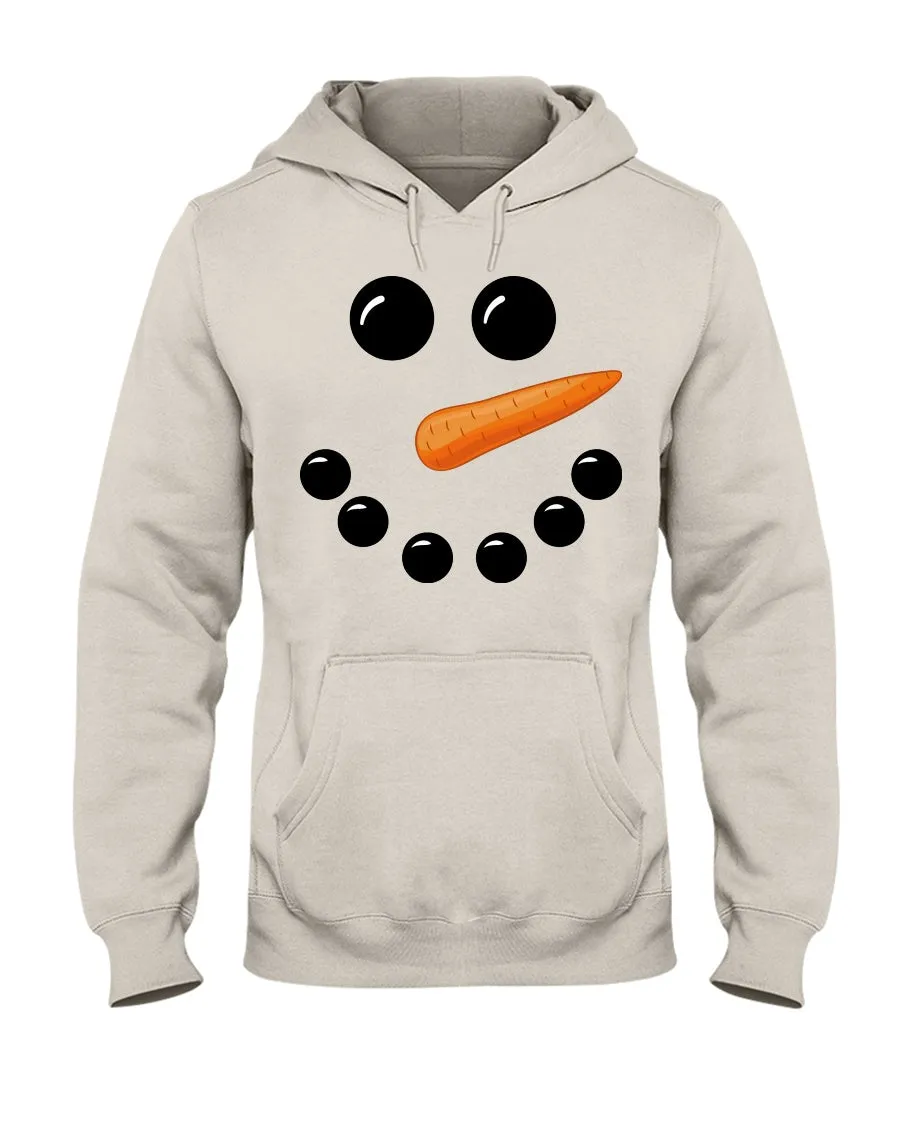 Snowman Face Hoodie