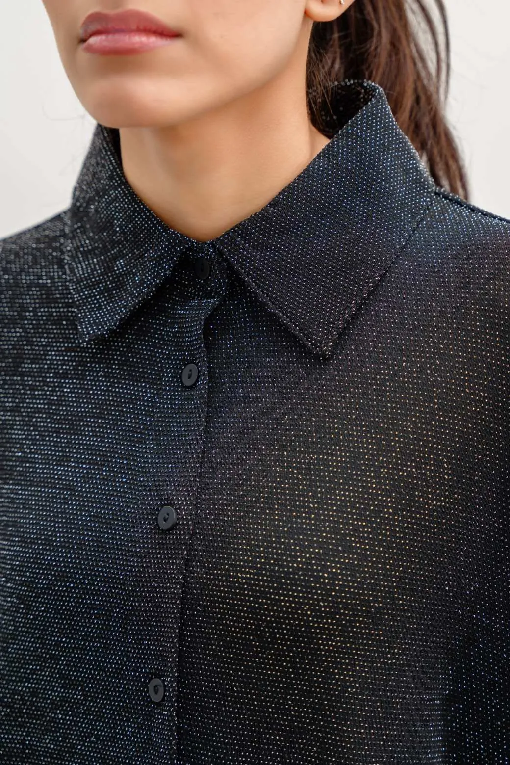 SPARKLY PARTY BUTTON-DOWN SHIRT