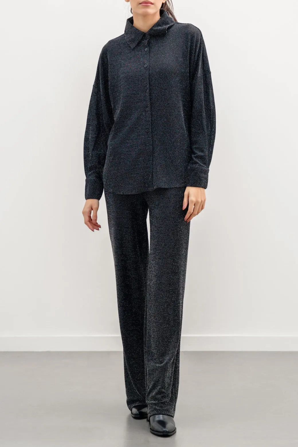 SPARKLY PARTY BUTTON-DOWN SHIRT