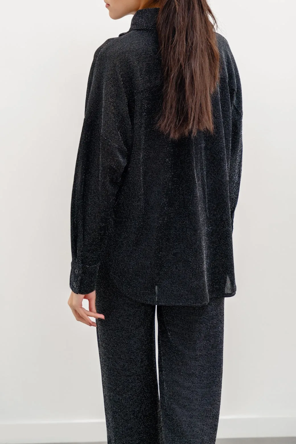 SPARKLY PARTY BUTTON-DOWN SHIRT