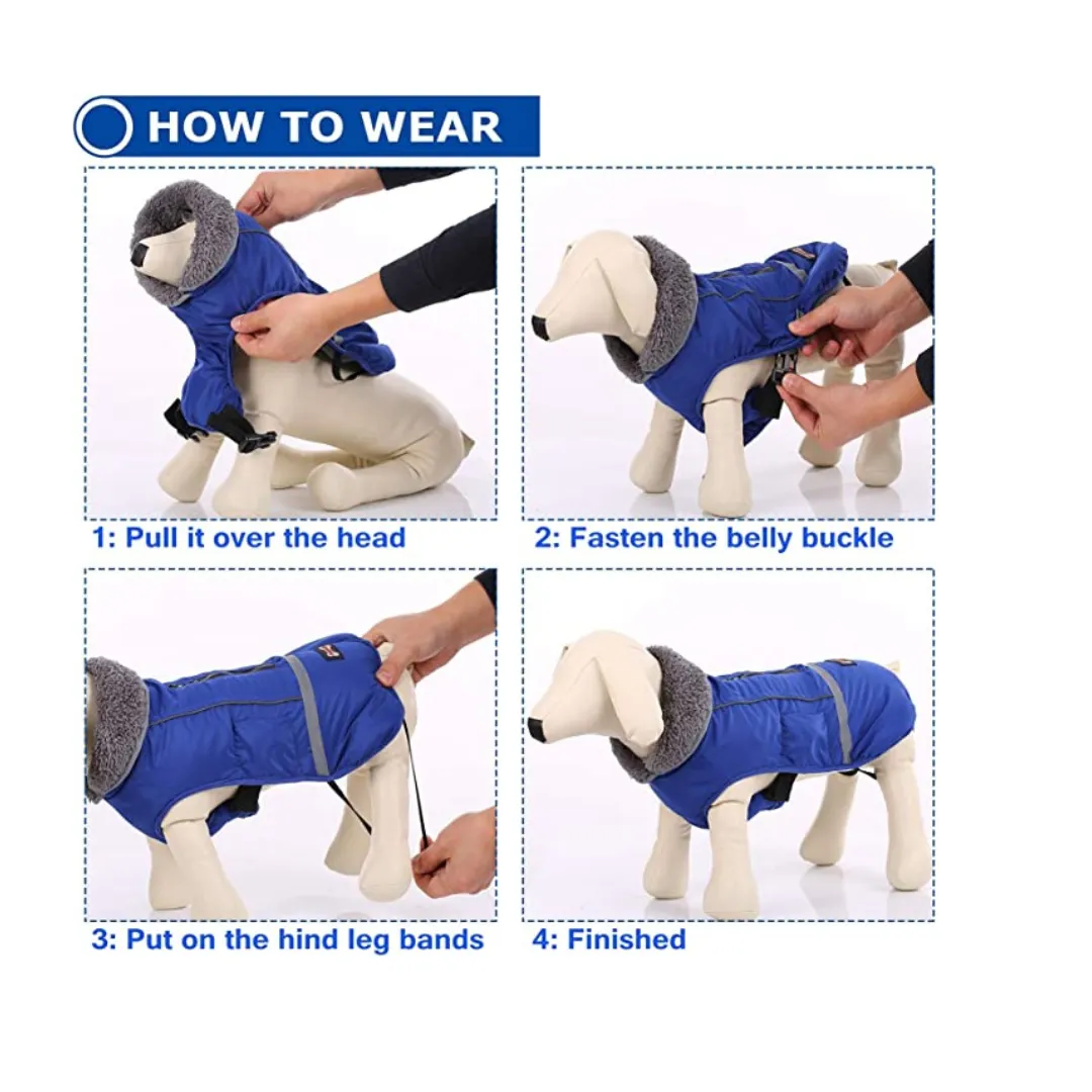 Warm Dog Coat Reflective