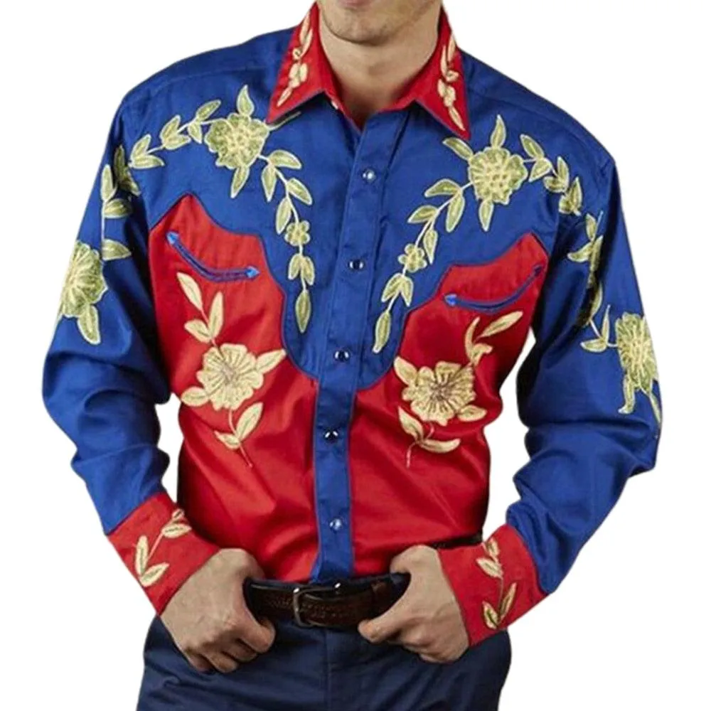 Western Printed Long Sleeve Shirts