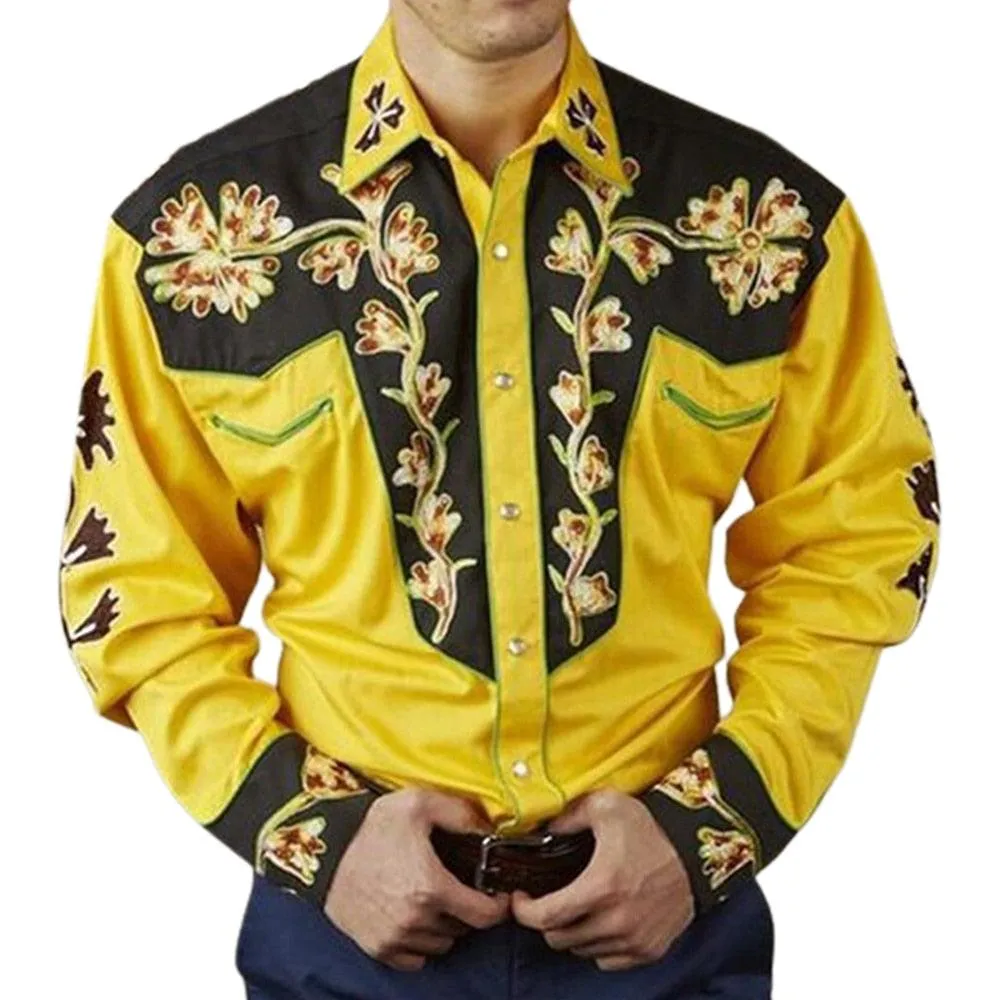 Western Printed Long Sleeve Shirts